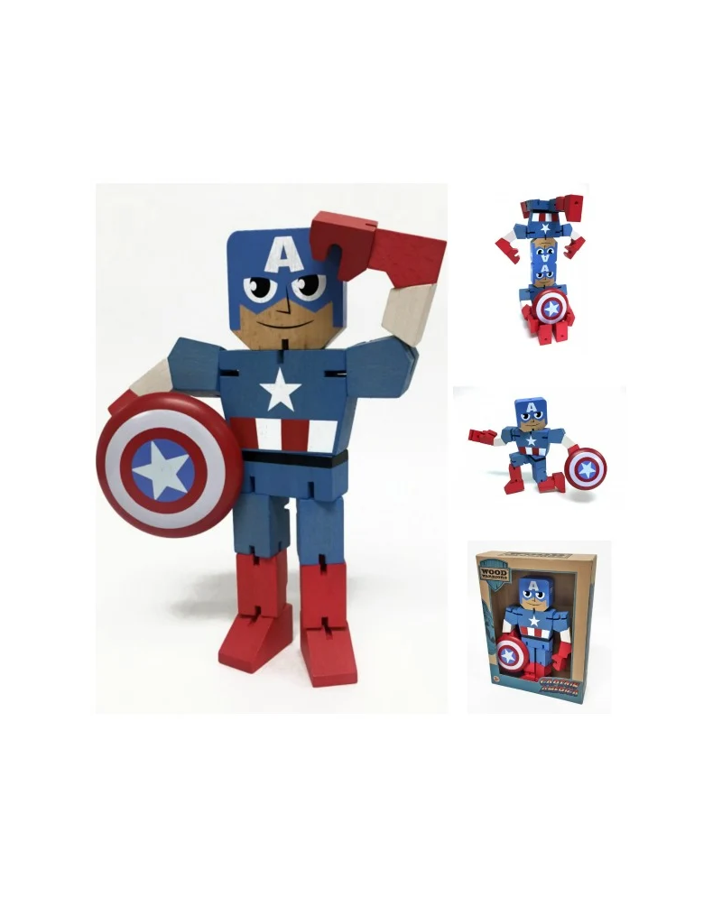 MARVEL - Wooden Figure - Captain America - 20Cm
