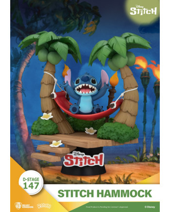 LILO & STITCH - Stitch "Hammock" - Diorama D-Stage 14cm