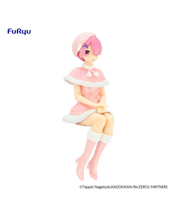 RE ZERO - Ram "Snow" - Statue Noodle Stopper 14cm