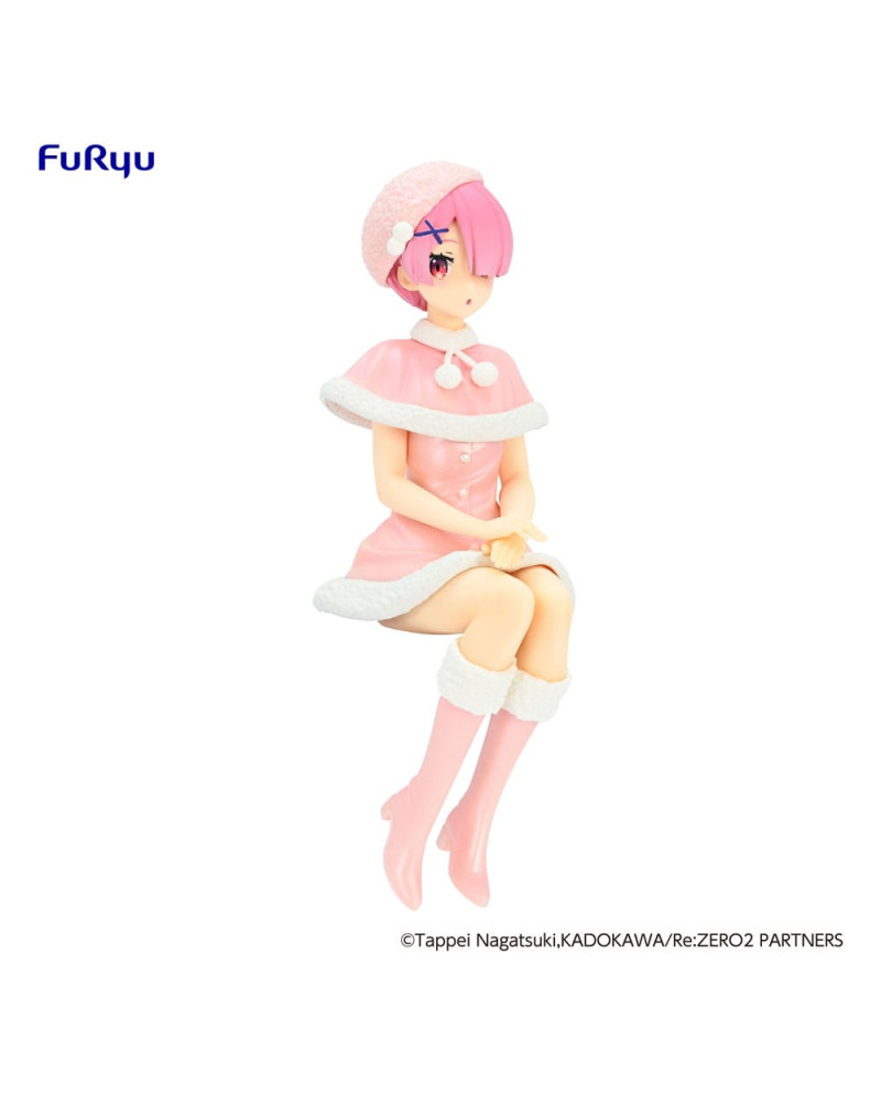 RE ZERO - Ram "Snow" - Statue Noodle Stopper 14cm