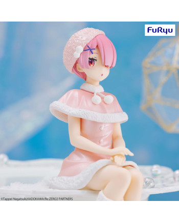 RE ZERO - Ram "Snow" - Statue Noodle Stopper 14cm