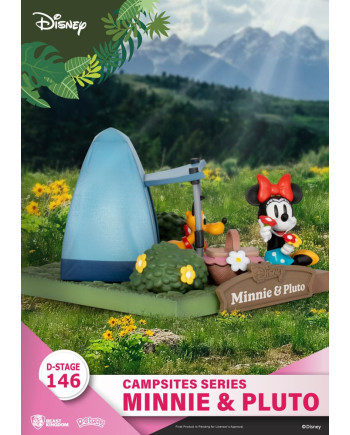 DISNEY - Minnie & Pluto - Diorama D-Stage Campsite Series 10cm
