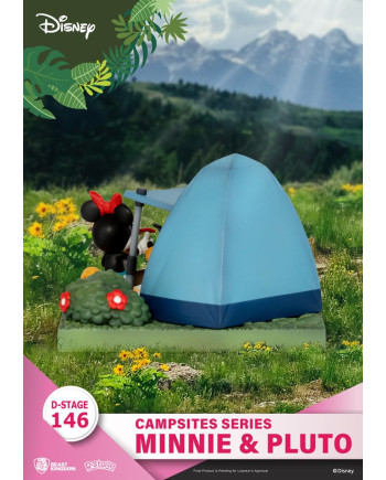 DISNEY - Minnie & Pluto - Diorama D-Stage Campsite Series 10cm