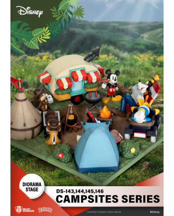 DISNEY - Minnie & Pluto - Diorama D-Stage Campsite Series 10cm