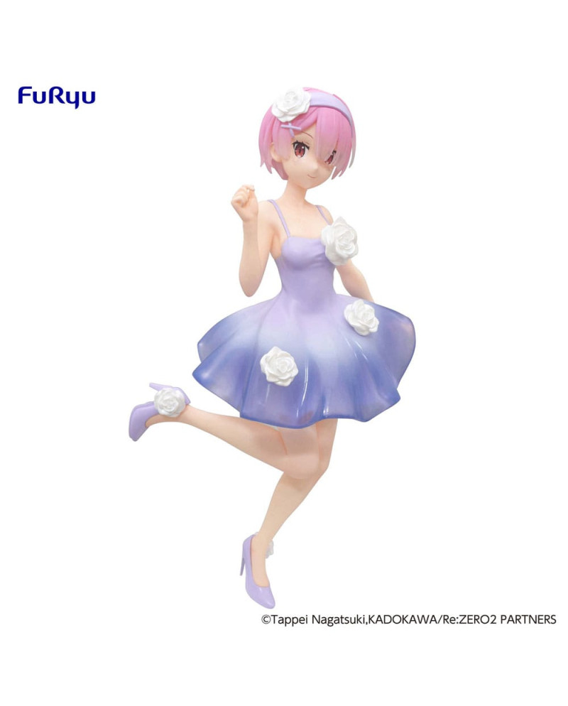 RE ZERO - Ram "Flower Dress"  - Statue Trio-Try-iT 21cm