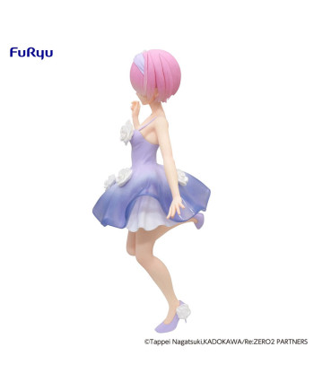 RE ZERO - Ram "Flower Dress"  - Statue Trio-Try-iT 21cm