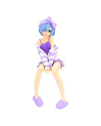 RE ZERO - Rem "Room Wear Purple"  - Statue PVC Noodle Stopper 14cm