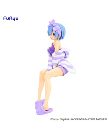 RE ZERO - Rem "Room Wear Purple"  - Statue PVC Noodle Stopper 14cm