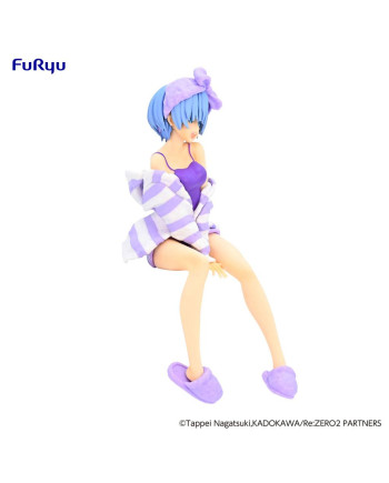 RE ZERO - Rem "Room Wear Purple"  - Statue PVC Noodle Stopper 14cm