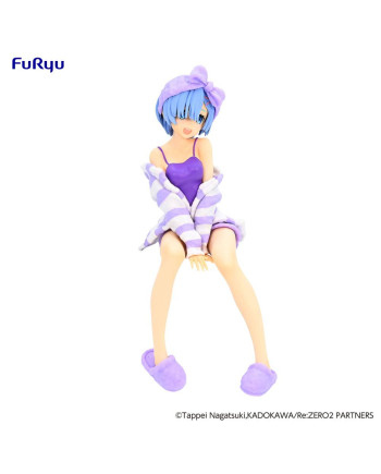 RE ZERO - Rem "Room Wear Purple"  - Statue PVC Noodle Stopper 14cm