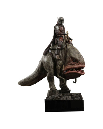 STAR WARS - Mandalorian & Blurrg - Pack 2 figures 37cm
