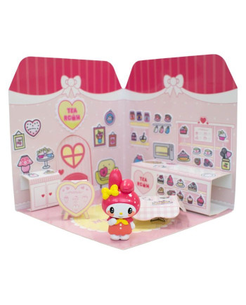 HELLO KITTY - Melody 6cm Sticker House Tea Room