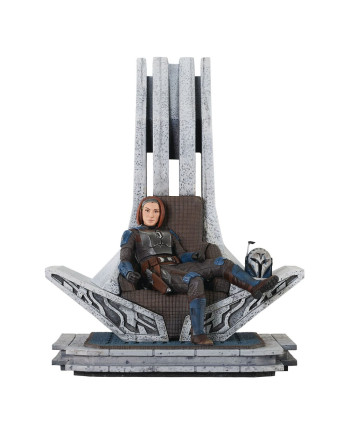 THE MANDALORIAN - Bo-Katan on Throne - Statue Premier Collection 35cm