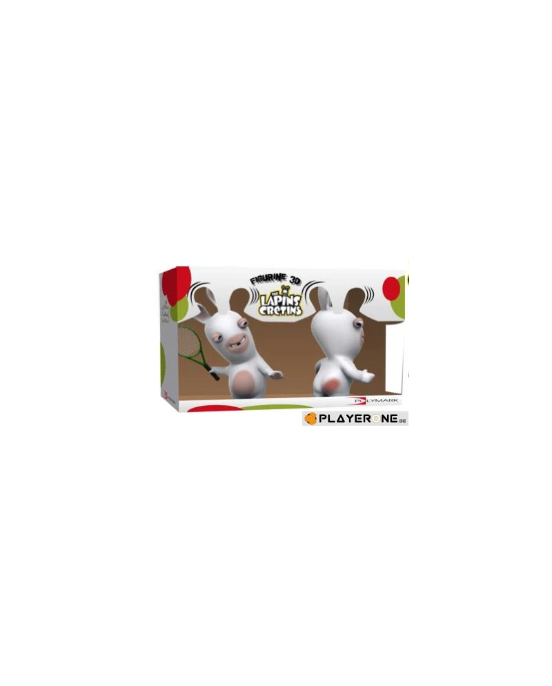 LAPINS CRETINS - Figurine 3D Lapin Tennis Double Pack ( 18 cm )