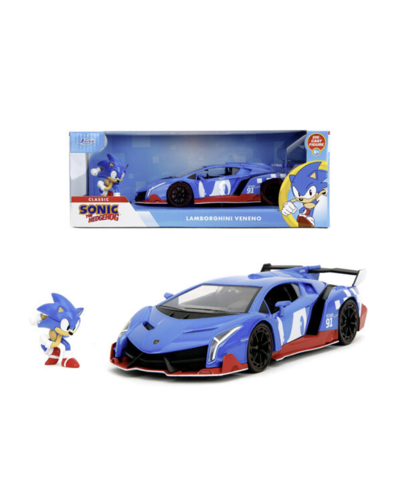 SONIC - Sonic & Lamborghini Veneno - 1:24