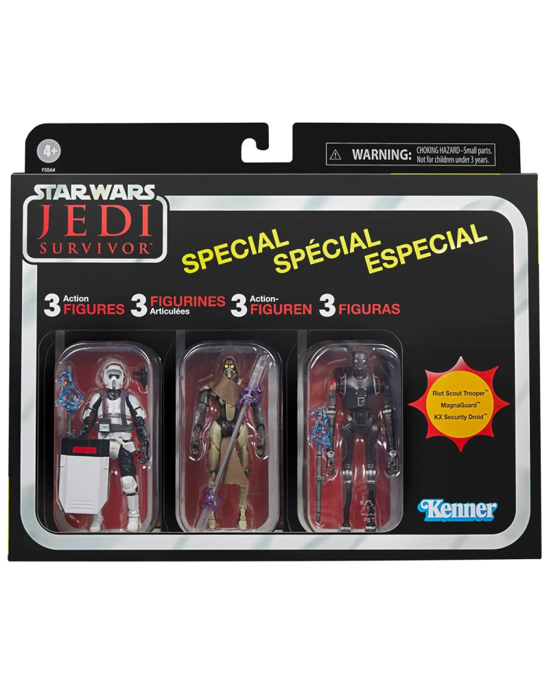 STAR WARS - Jedi : Survivor - 3 Figure Vintage Collection 8cm