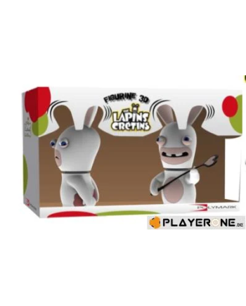 LAPINS CRETINS - Figurine 3D Lapin Chatie BienDouble Pack ( 18 cm )