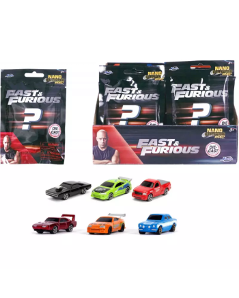 FAST & FURIOUS - Display of Blind Nano Figures - 12 Assortment - 24pc