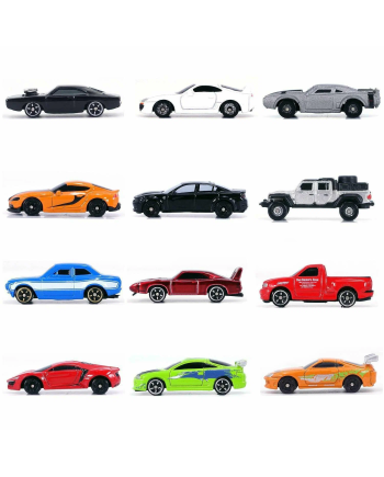 FAST & FURIOUS - Display of Blind Nano Figures - 12 Assortment - 24pc
