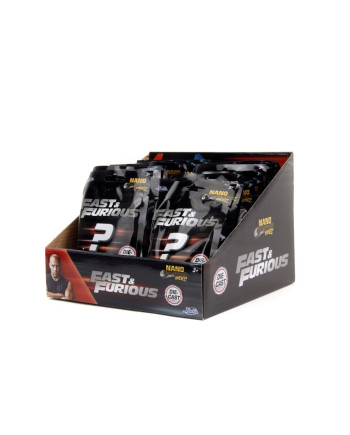 FAST & FURIOUS - Display of Blind Nano Figures - 12 Assortment - 24pc