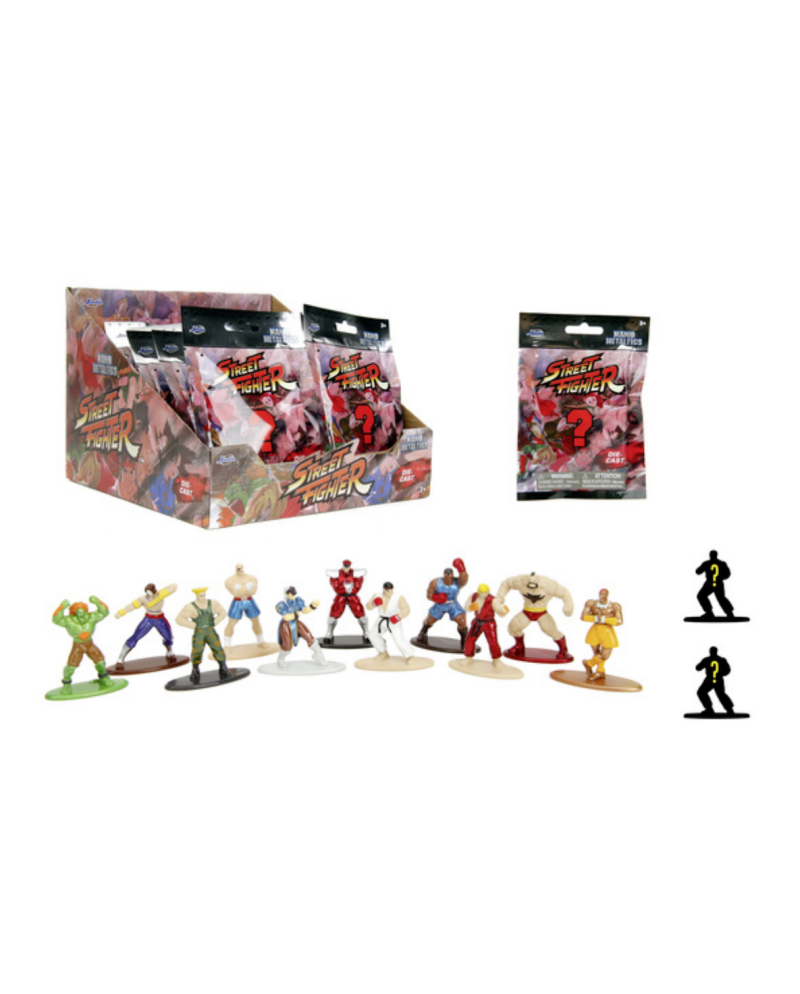 STREET FIGHTER - Display of Blind Nano Figures - 12 Assortment - 24pc
