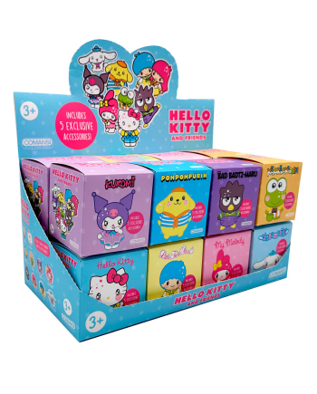 HELLO KITTY & Friends - Display of 16 Figures Assortment - 2,4inch