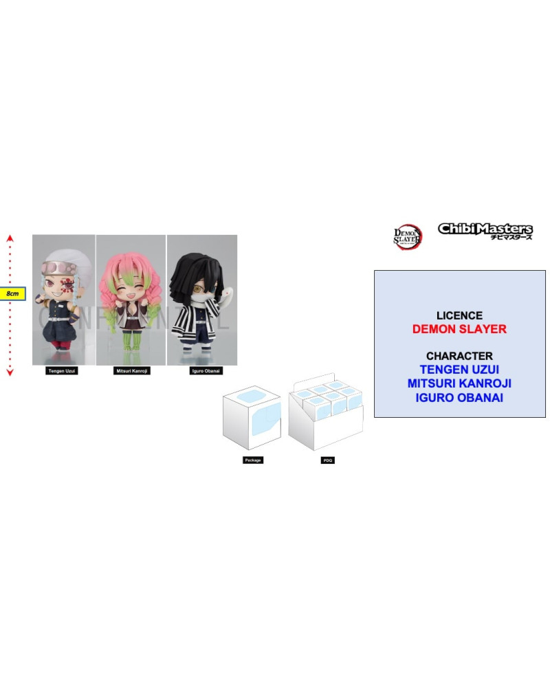 DEMON SLAYER - ChibiMasters Figure 8cm - Vol 3 'Box 12 pcs'