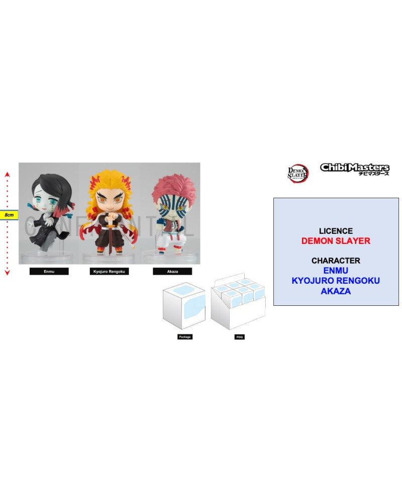 DEMON SLAYER - ChibiMasters Figure 8cm - Vol 2 'Box 12 pcs'