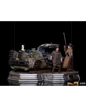 BACK TO THE FUTURE 3 - Delorean Full Set - ArtScale 1/10 - 32cm