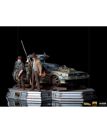 BACK TO THE FUTURE 3 - Delorean Full Set - ArtScale 1/10 - 32cm
