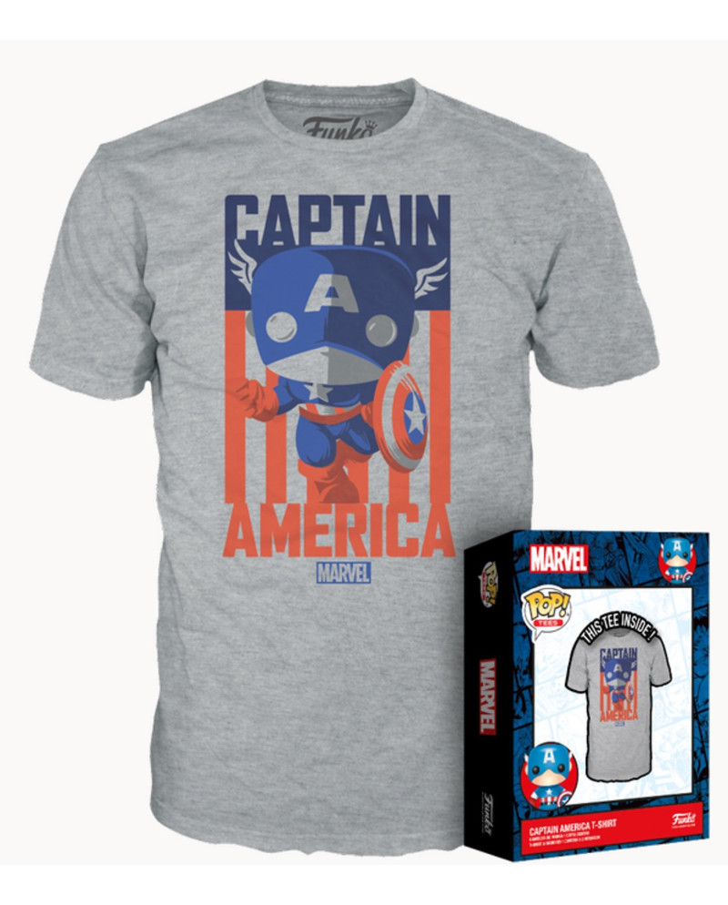 MARVEL - Captain America - T-Shirt POP (S)