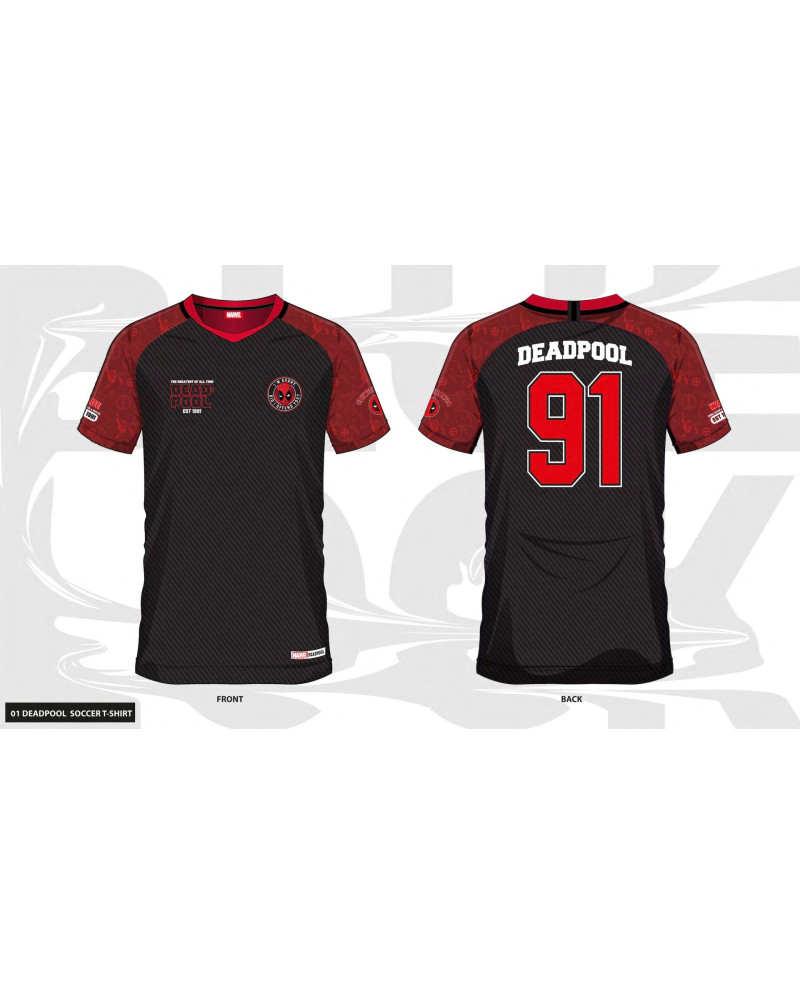 MARVEL - Deadpool 91 - Soccer Jersey Men (L)