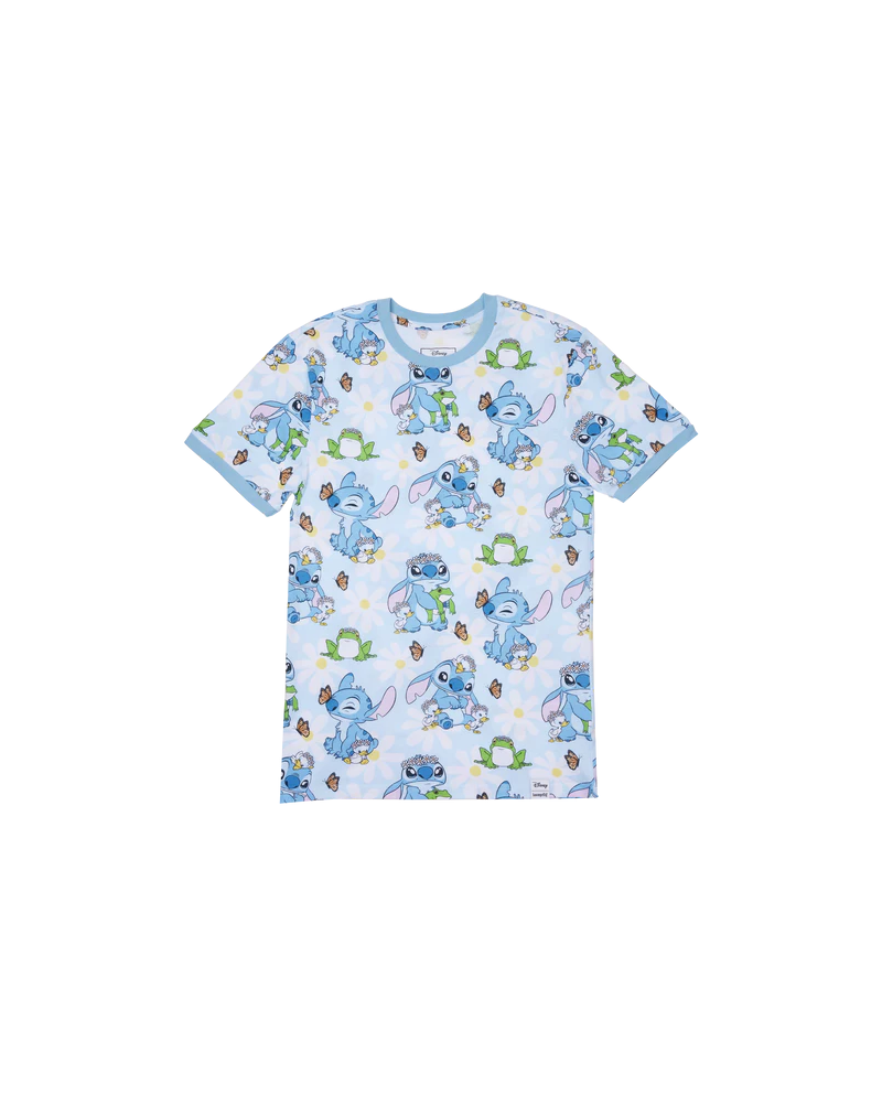 LILO AND STITCH - Springtime Stitch - T-Shirt Unisex Loungefly (S)
