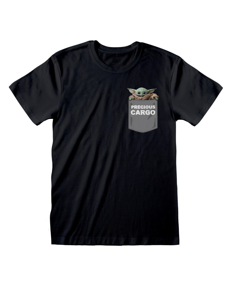 MANDALORIAN - Men T-Shirt - The Child Precious Cargo Pocket - (XL)