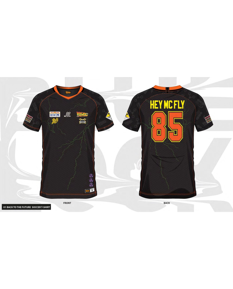 BACK TO THE FUTURE - Hey McFly 85 - Soccer Jersey Men (L)