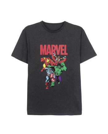 MARVEL - Cotton T-Shirt - 4 Characters - Size L