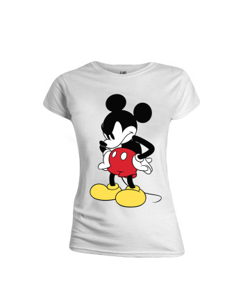 DISNEY - T-Shirt - Mickey Mouse Mad Face - GIRL (M)