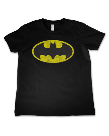 BATMAN - T-Shirt KIDS Distressed Logo (10 Years)