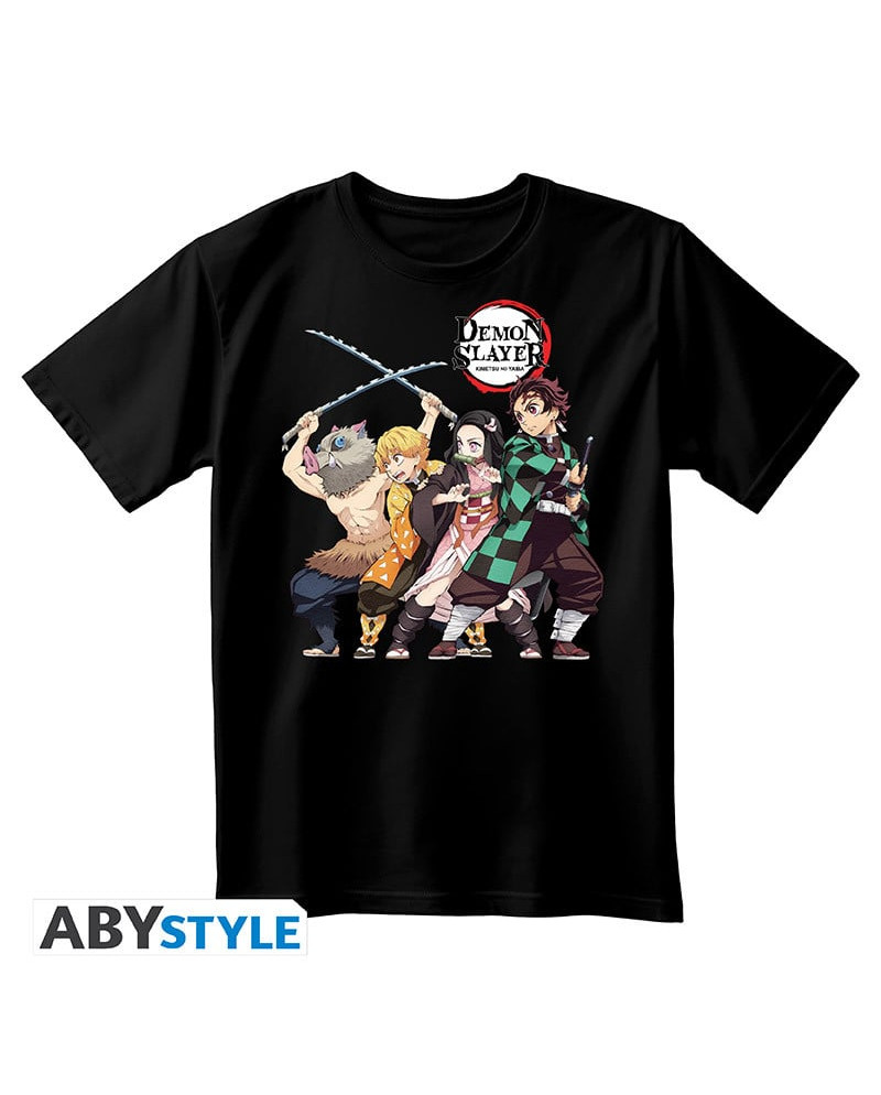 DEMON SLAYER - T-Shirt Group Unisex black (XS)