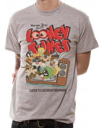 LOONEY TUNES - T-Shirt IN A TUBE- Retro TV (S)