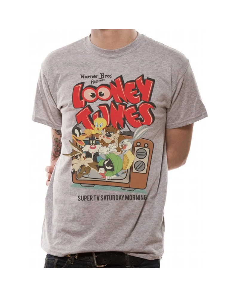 LOONEY TUNES - T-Shirt IN A TUBE- Retro TV (S)
