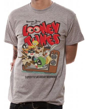 LOONEY TUNES - T-Shirt IN A TUBE- Retro TV (S)