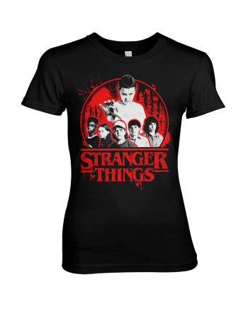 STRANGER THINGS - Distressed - T-Shirt Girl (XXL)