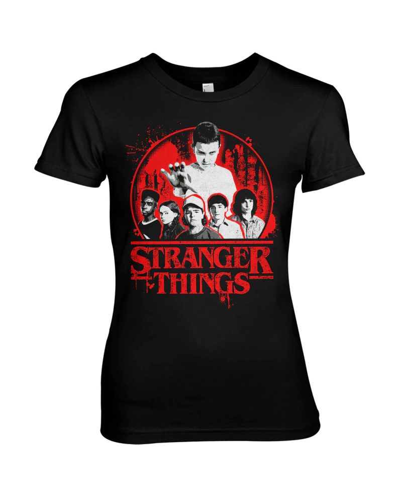 STRANGER THINGS - Distressed - T-Shirt Girl (XXL)