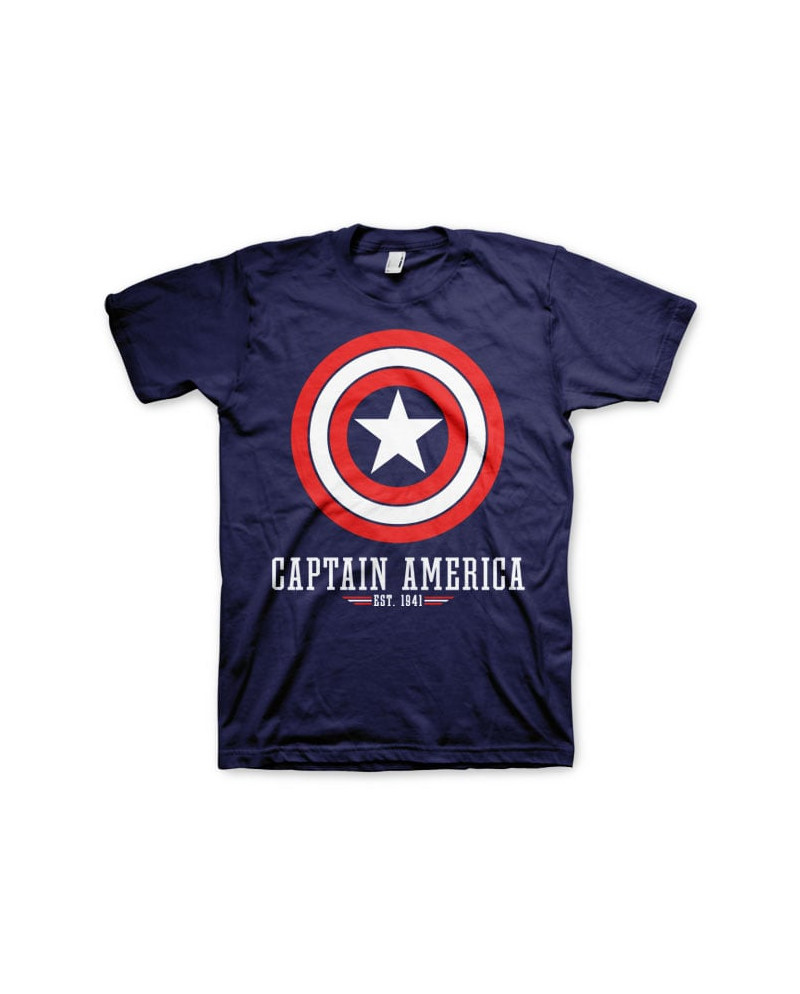 CAPTAIN AMERICA - Navy - T-Shirt (S)