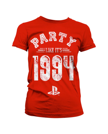PLAYSTATION - T-Shirt Party Like It's 1994 - GIRL Red (M)