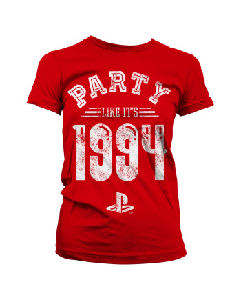 PLAYSTATION - T-Shirt Party Like It's 1994 - GIRL Red (M)