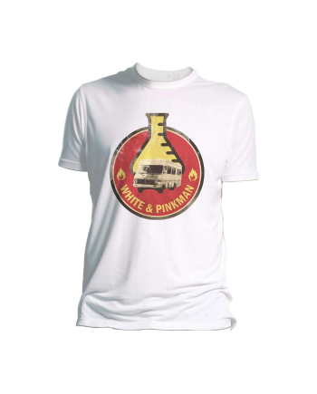 BREAKING BAD - T-Shirt White and Pinkman White (XXL)