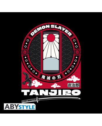 DEMON SLAYER - T-Shirt Tanjiro Inspiration Unisex Black (XL)