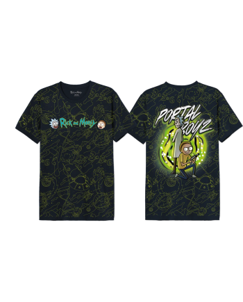 RICK AND MORTY - Portal Boyz - Oversize T-Shirt Men (S)